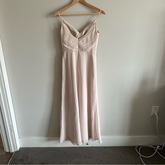 HAYLEY PAIGE OCCASIONS BLUSH Corset V-Neck BRIDESMAID PARTY FORMAL DRESS GOWN - Picture 14 of 14